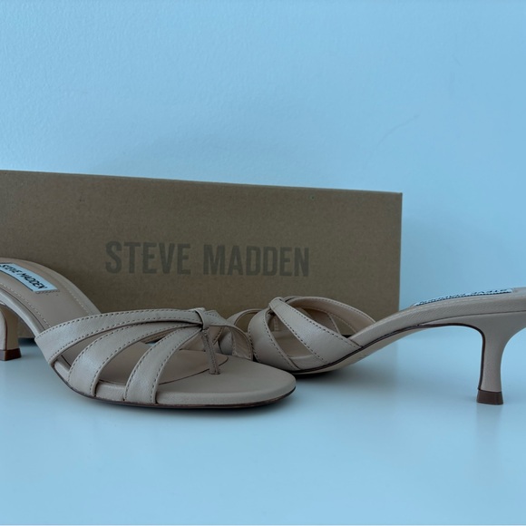 Steve Madden Nude Strappy Heels - Picture 3 of 7